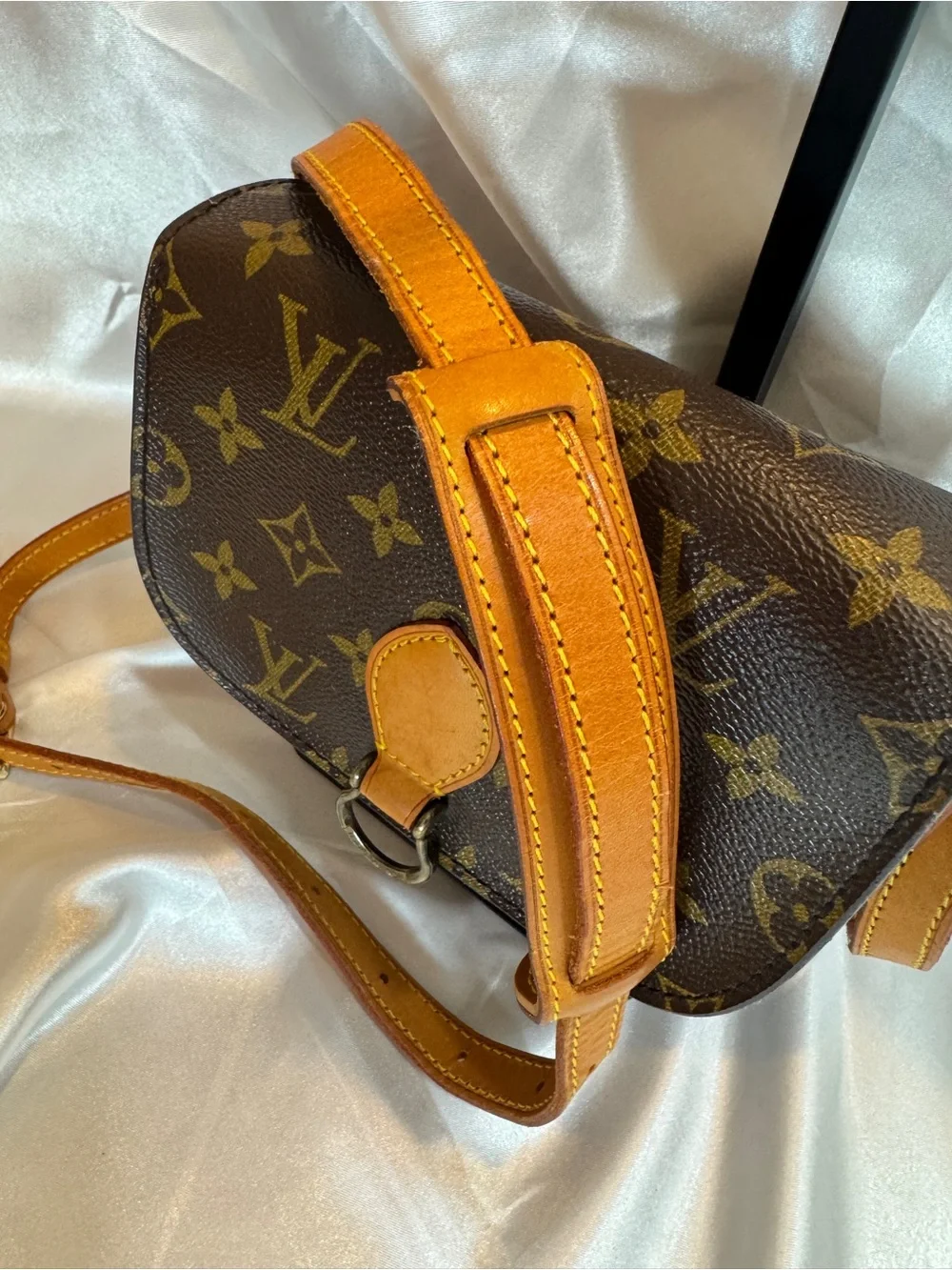 Louis Vuitton LV Mini Saint Cloud Monogram Canvas Crossbody with COA